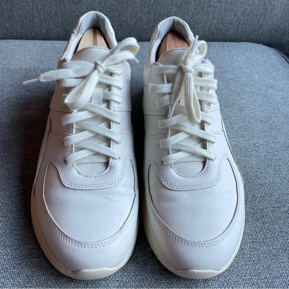 Everlane The Trainer Cream Unisex Sneaker - Picture 3 of 11